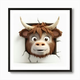 Highland Cow Art Print