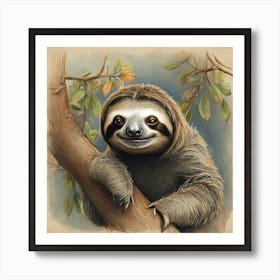 Sloth 49 Art Print