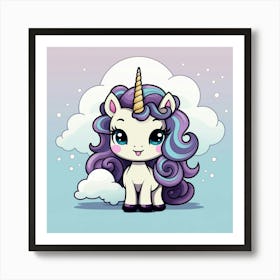 Cute Unicorn 308 Art Print