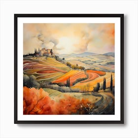 Ethereal Elegance: Italian Impressions Art Print