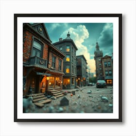 Miniature Town Art Print