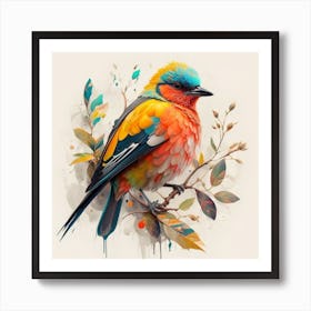 Colorful Bird 8 Art Print