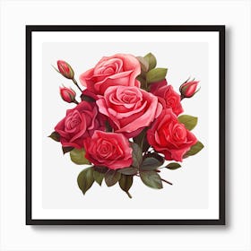 Bouquet Of Roses 4 Art Print