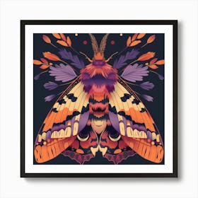 Moth illustration 5 Art Print