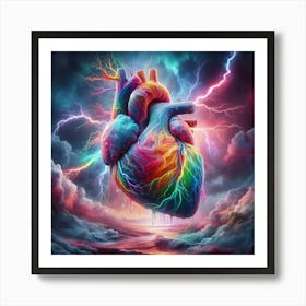 Rainbow Heart 1 Art Print