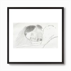 Bed Drawings Art Print