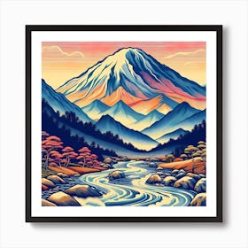 Mt Fuji 3 Art Print