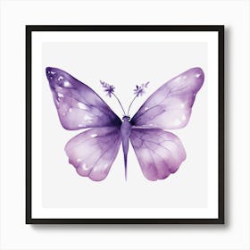 Purple Butterfly Art Print