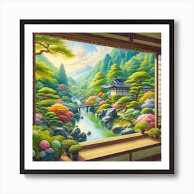 Japanese Garden 1 Art Print