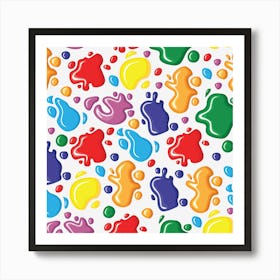 Paint Splashes Art Print