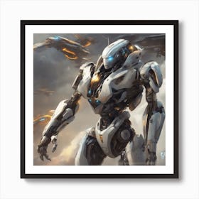 A Highly Advanced Android With Synthetic Skin And Emotions, Indistinguishable From Humans Art Print