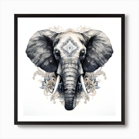 Elephant Series Artjuice By Csaba Fikker 006 1 Art Print
