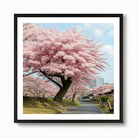 Sakura Trees In Bloom Art Print
