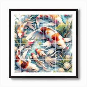 Koi Fish Art Print