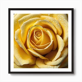 Yellow Rose Art Print