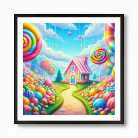 Candy House Art Print