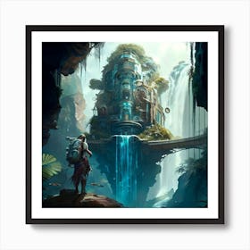 Myeera Avatar Movie Natyri Steampunk Cyberpunk Pandora Waterfal 171af330 Ac03 4be6 Bf5a 211e86cd7c24 Art Print