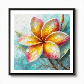 Frangipani Art Print