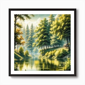 Russian Landscape Painting Art Print