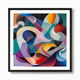 Abstract Shapes Art Print  Art Print