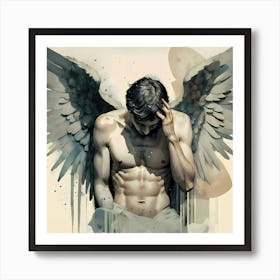 Male Fallen Angel Art Print