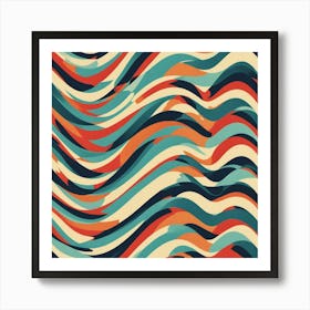 Abstract Wavy Pattern 6 Art Print