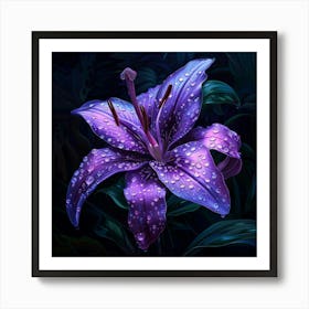 Jeweled Bloom (1) Art Print