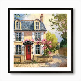 French Country House 2 Art Print