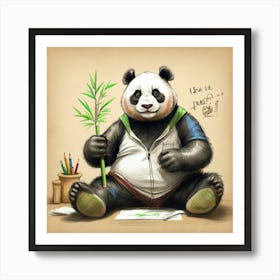 Panda Bear 38 Art Print