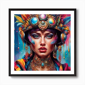 Kaleidoscope Girl Art Print