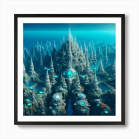 Underwater City Art Print