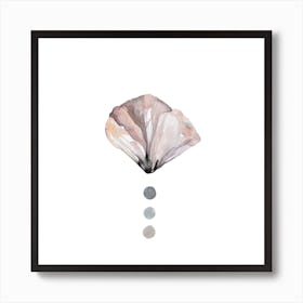 Botanical Illustration Rose Flower Square Art Print