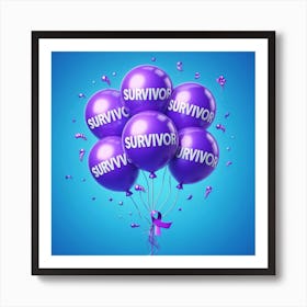 Survivor Balloons 1 Art Print