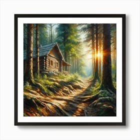 Cabin In The Woods 2 Art Print