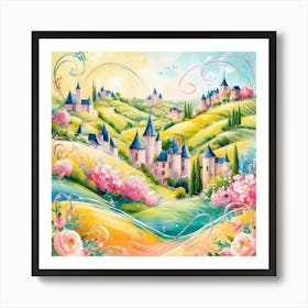 Fairytale Castle Art Print