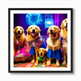 The Bollywood Dog Dancers Art Print