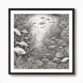 Under The Sea 1 Art Print