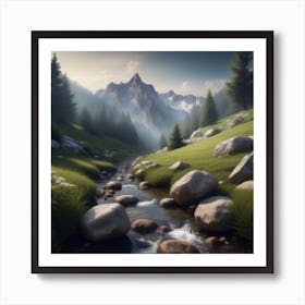 Mountain Stream 8 Art Print