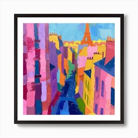 Abstract Travel Collection Paris France 5 Art Print