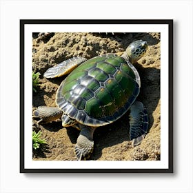 Green Sea Turtle 2 Art Print