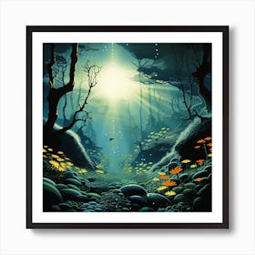 Underwater Forest Art Print