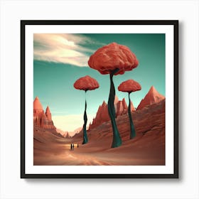 Desert Landscape - Desert Stock Videos & Royalty-Free Footage 3 Art Print