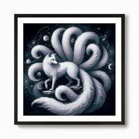 Fox In Space Art Print