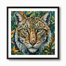 Portrait of the Eurasian lynx Art Print