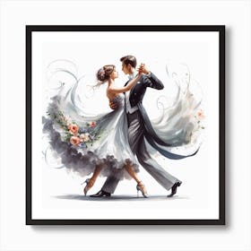 Waltz dance 2 Art Print