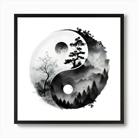 Yin Yang Art Print