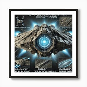 A Highly Detailed Image Showing The Advanced Survi Art Print