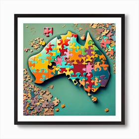 Create The Earth Showing Australia Image Of A Co (1) Art Print