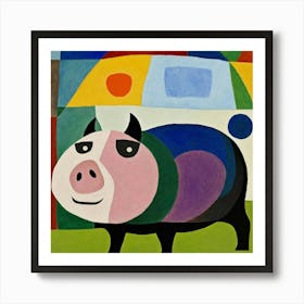 Happy Pig 2 Art Print