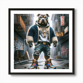 Rap Dog 4 Art Print